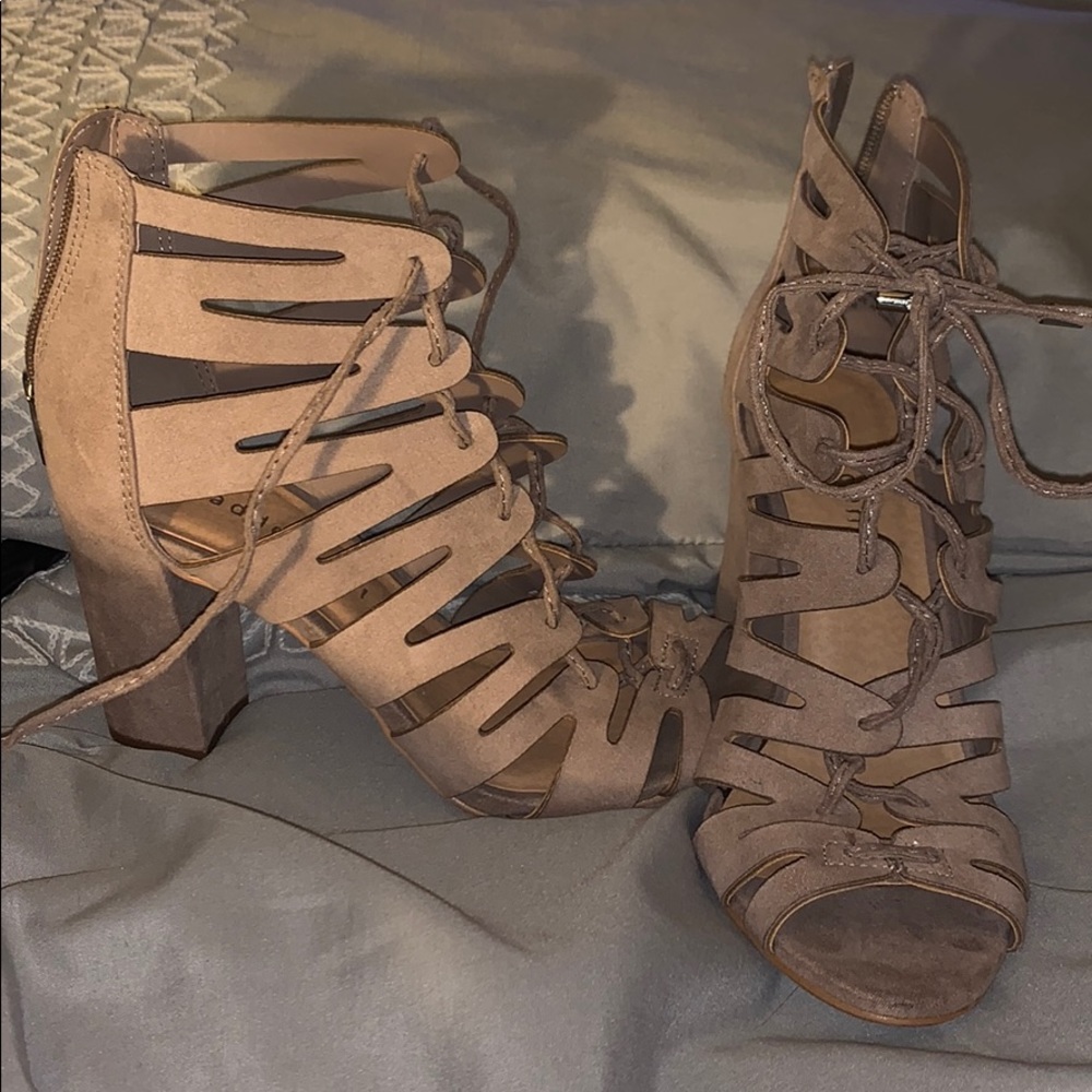 Madden Girl taupe heels